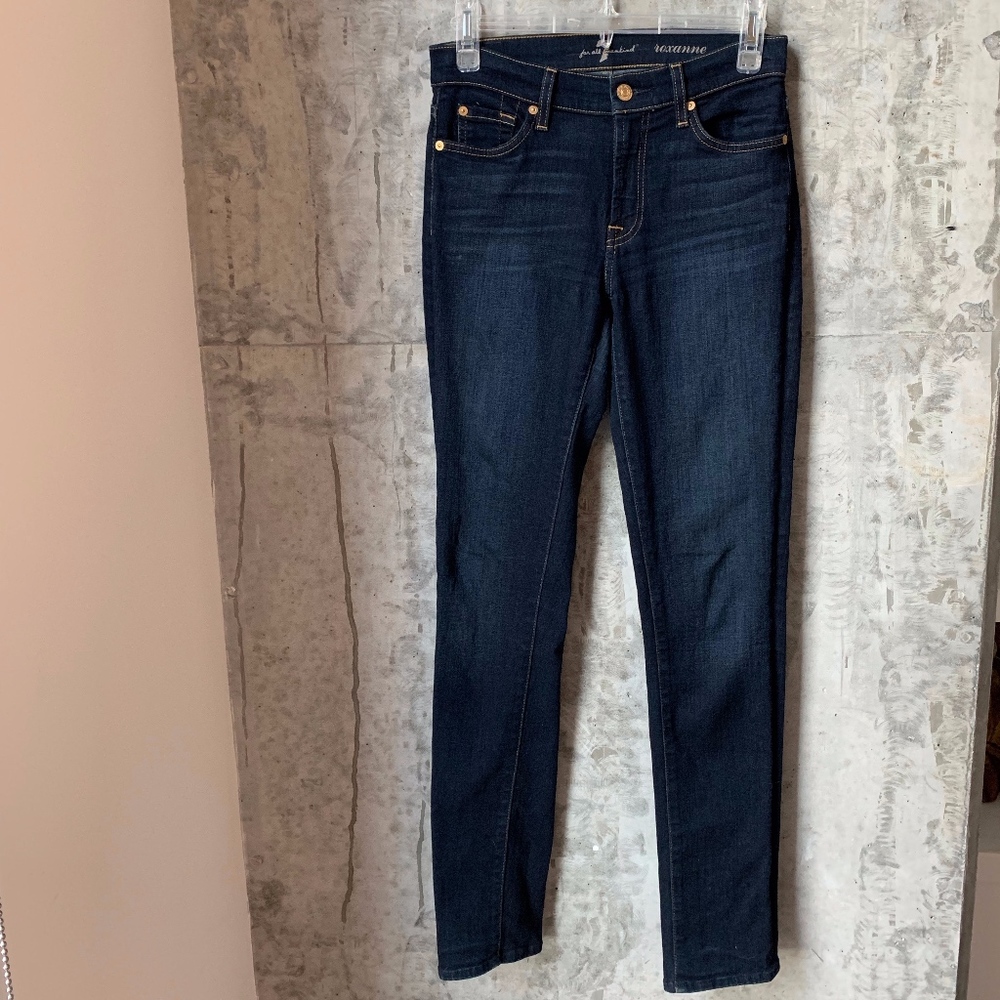 7 FOR ALL MANKIND Jeans, 25, Dark Wash